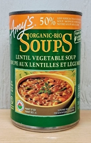 Soup - Lentil Vegetable Low Sodium (Amy's)